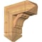 Ekena Millwork Olympic Arts and Crafts Smooth Bracket w/ Offset Brace, Western Red Cedar, 7 1/2"W x 18"D x 18"H BKT0806X18X18OLY03SWR - alternate 1